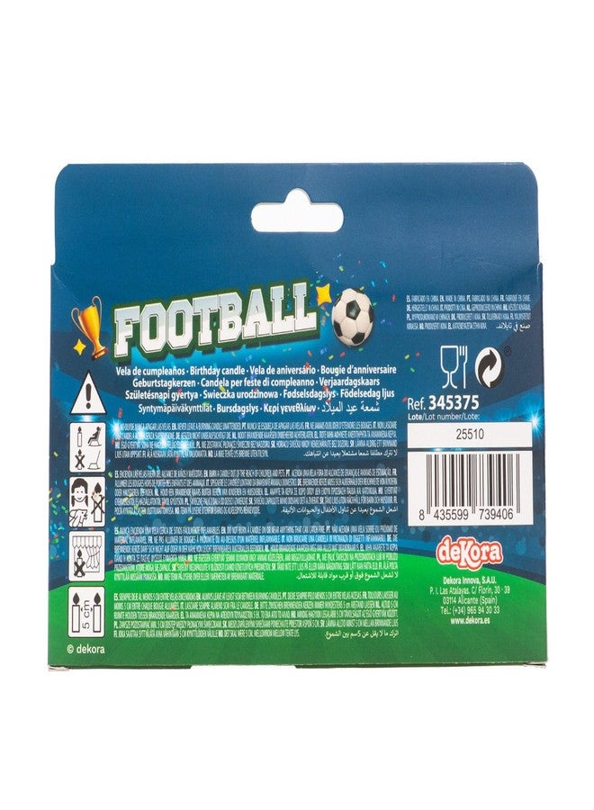 Dekora, Soccer-Themed Birthday Candles, Cake Candles Birthday, Ideal for Sports Fans Celebrations, 8 CM - Image 4